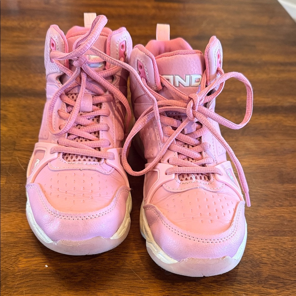 Kids Pink AND 1 High-Top Athletic Sneakers